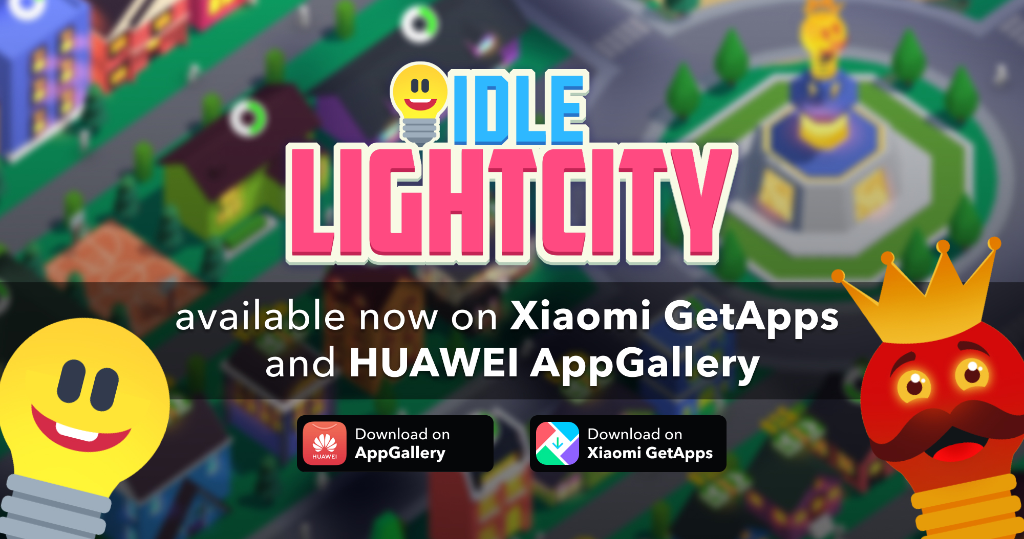 Idle Light City Available Now on Xiaomi GetApps and HUAWEI AppGallery!
